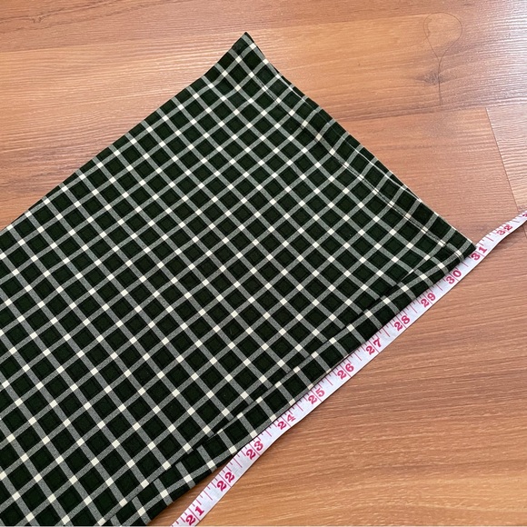 Vintage high waist green checkered plaid flared pants size 6-8 29 waist - Picture 5 of 9